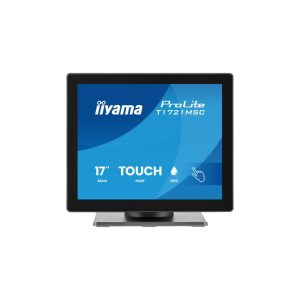 Écran IIYAMA 17 pouces dalle TN Tactile PCAP 10 points conception sans cadre 5:4 1280x1024 VGA HDMI USB HPs 5ms 250cd/m² - T1721MSC-B3