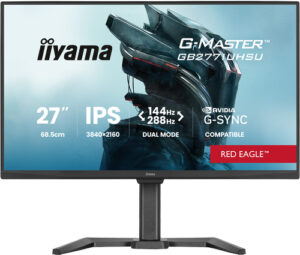 Écran IIYAMA 27 pouces G-Master Red Eagle Fast IPS Noir 3860x2160 16:9 0.8ms 144Hz - GB2771UHSU-B1