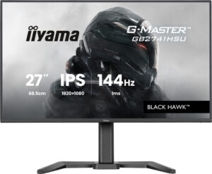 Écran IIYAMA 27 pouces 1ms G-Master Black Hawk Noir IPS 1920x1080 16:9 144Hz 350cd/m - GB2741HSU-B1