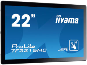 Écran IIYAMA 21.5Tactile PCAP 10 points FHD 1920x1080 14ms VGA DVI DP Noir - TF2215MC-B2