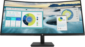 Écran HP P34hc G4 34 pouces WQHD VA Incurvé 5 ms GtG 250nits HDMI/ Display Port - 21Y56AA