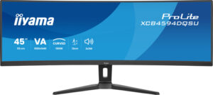 Écran IIYAMA 45 Noir VA 32:9 incurvé 1500R 5120x1440 UWQHD 2ms 75Hz 450 cd/m - XCB4594DQSU-B1