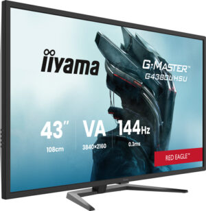 Écran IIYAMA 43 Noir 0.3ms G-MASTER Red Eagle VA LED 16:9 3840x2160 144Hz - G4380UHSU-B2