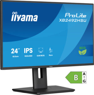 Écran IIYAMA 24 pouces Noir IPS LED Ultra mince 16:9 1920x1080 3ms 300 cd/m 120Hz - XB2492HSU-B1
