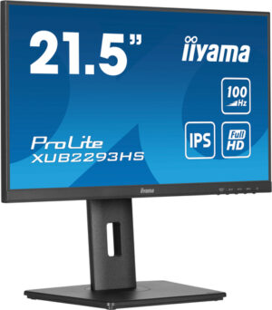 Ecran IIYAMA 21.5 Noir IPS 16:9 1ms ULTRA MINCE 1920x1080 100Hz 300cd/m   1ms H
