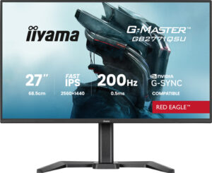 Écran IIYAMA 27 pouces G-Master Red Eagle IPS Noir 2560x1440 16:9 0.5ms 200Hz 350cd/m - GB2771QSU-B1