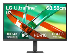 ECRAN LG 27 Noir IPS 16:9 5ms 3840x2160 60Hz 300cd/m  HDMI DP Casque 3 poles Pi