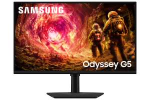 Écran 27 pouces Samsung Gaming ODYSSEY G5 - G50F Noir IPS 2560x1440 16:9 180Hz 1ms 300 cd/㎡ HDR10 HDMI Displayport Pied réglable haut inclinable orientable pivot - LS27FG502EUXEN