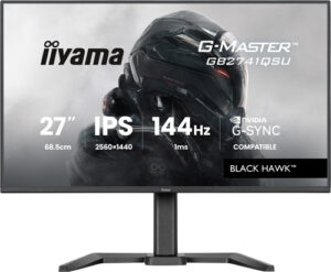 Écran IIYAMA 27 pouces G-Master Black Hawk IPS 2560x1440 16:9 1ms 144Hz 350cd/m - GB2741QSU-B1