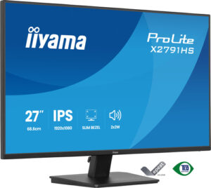 Écran IIYAMA 27 pouces Noir dalle IPS Ultra mince 16:9 1920x1080 1ms 350 cd/m 120Hz - X2791HS-B1