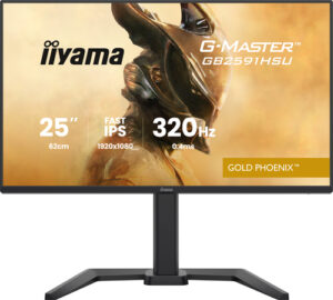 Écran IIYAMA 24.5 pouces G-Master Gold Phoenix Noir Fast IPS 1920x1080 16:9 0.4ms - GB2591HSU-B1