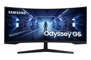 Écran 34 pouces SAMSUNG LC34G55TWWP Gaming ODYSSEY G5 VA UWQHD 3440x1440 Incurvé - LC34G55TWWPXEN