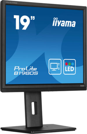 Ecran IIYAMA 19''  LED Noir dalle TN 3ms 5:4 1280x1024 250cd/m  HDMI Displayport