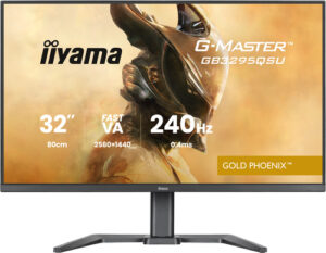 Écran IIYAMA 31.5 G-MASTER Gold Phoenix Noir VA 16:9 2560x1440 0.4ms 400cd/m - GB3295QSU-B1