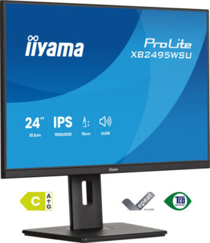 Écran IIYAMA 24 pouces LED IPS Ultra mince 16:10 4ms 1920x1200 350cd/m HDMI - XB2495WSU-B1