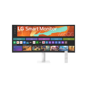 Écran LG Smart Monitor 34 VA Blanc 21:9 5ms 3440x1440 100Hz 300cd/m2 Incurvé - 34U601SA-W