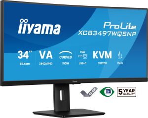 Écran incurvé 34 pouces Iiyama ProLite XCB3497WQSNP-B1 UWQHD 120Hz (Noir)