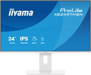 Écran IIYAMA 24 pouces Ultra mince Blanc IPS 1920x1080 100Hz 1ms 350cd/m HDMI DP USB - XB2497HSN-W1