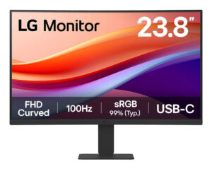 ECRAN LG 24  Noir VA 16:9 5ms 1920x1080 100Hz 250cd/m2 Incurv� 1500R HDR 10 HDM