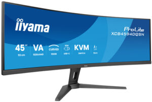 Écran IIYAMA 44,5 Noir VA 32:9 incurvé 0.8ms 5120x1440 165Hz 450cd/m 1xDP - XCB4594DQSN-B1